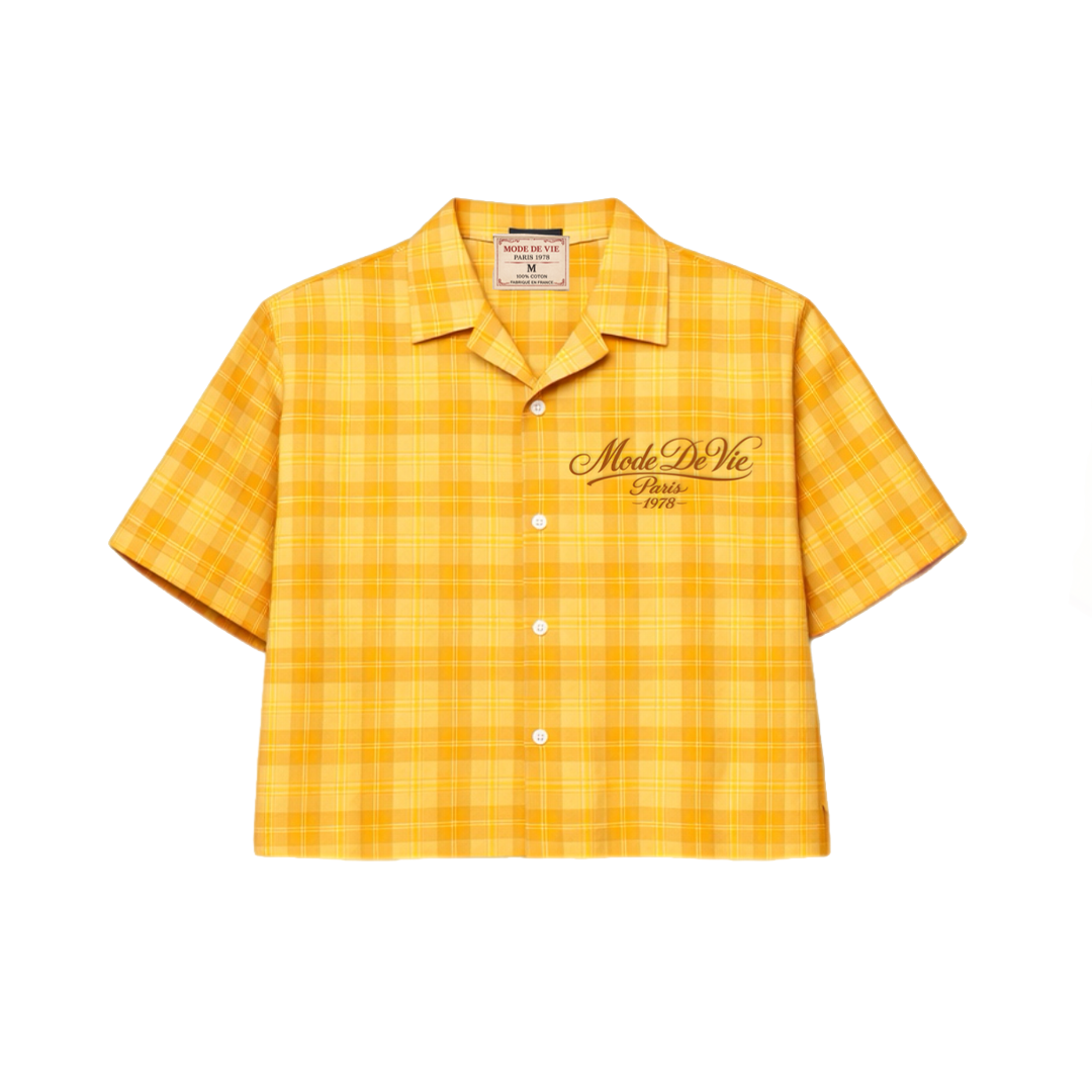 Yellow "FBF" Flannel Full Embroidery